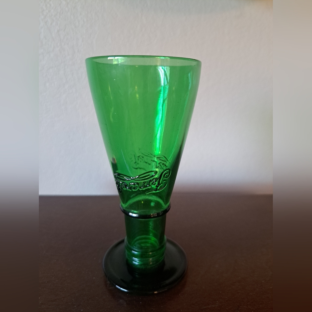 Vtg South Africa Marana Green Glass Recycled Glass
